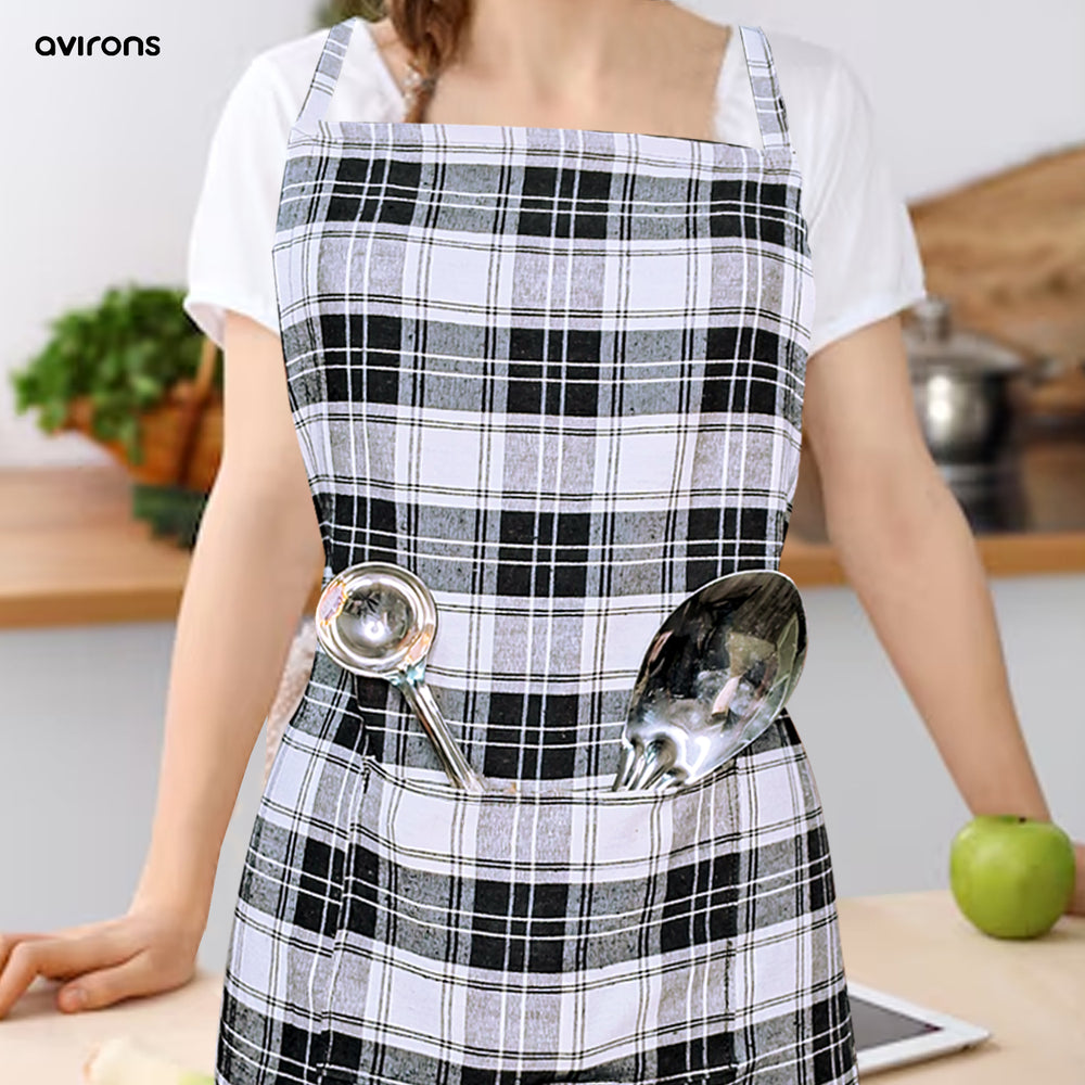 Apron with adjustable straps, Apron for men, Apron for women, Home cooking apron, Everyday use apron, Commercial kitchen apron, Apron for small businesses, Eco-friendly apron, Aprons for kitchen use, Long apron, Lightweight apron, Full-length apron, Aprons for everyday cooking