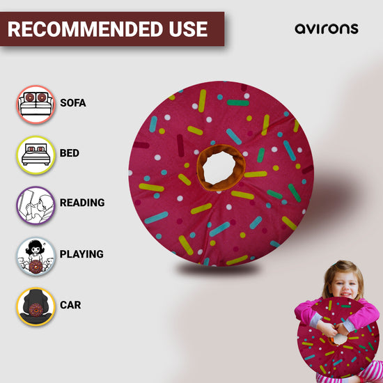 Doughnut Plush Cushion,Cushion for Kids,Colorful Donut Cushion,Cute Donu Cushion for Kids,Soft Donut Cushion,fluffy donut Cushion,doughnut-shaped Cushion,Microfiber Donut Cushion,Donut Cushion for Bed, Plush Velvet Cushion,Eco-Friendly Donut Cushion,Premium donut Cushion,Velvet Donut/Doughnut Plush Cushion