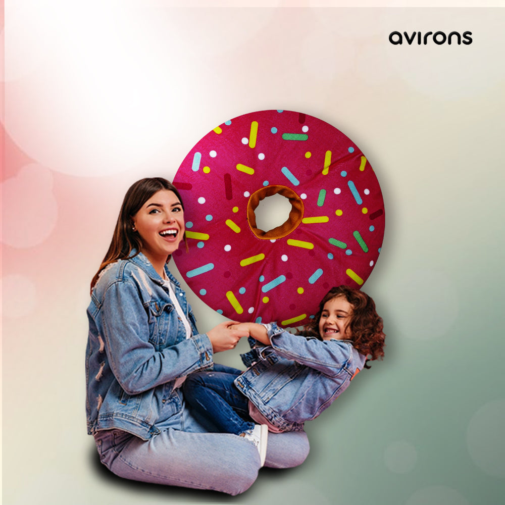 Donut Ring for Kids,Doughnut Plush Cushion,Cushion for Kids,Colorful Donut Cushion,Cute Donu Cushion for Kids,Soft Donut Cushion,fluffy donut Cushion,doughnut-shaped Cushion