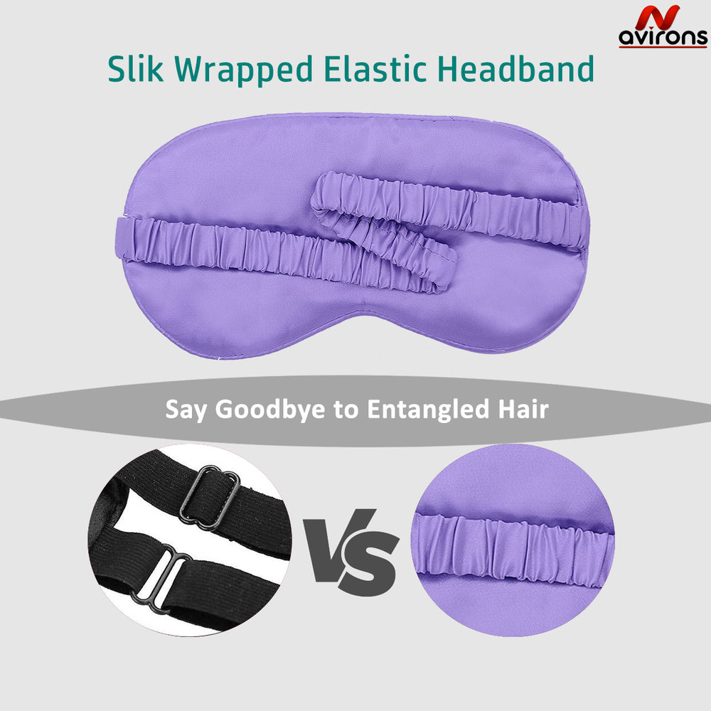 Sleeping Mask for Travel,Sleep Mask for Dark Circles,eye mask for good sleep,Premium Satin Eye Mask,eye mask for tired puffy eyes