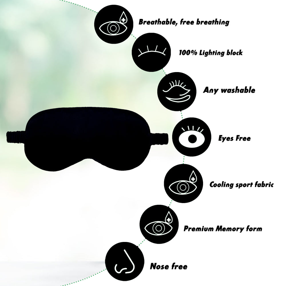 satin eye cover, eye relaxing mask for men, Soft Silk eye mask for women, eye cover for good sleep, Travel Eye Mask,Premium Satin Eye Mask