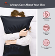 Frizz-Free Satin Pillow Cover, satin pillowcase for smooth hair, silk satin pillow cover, satin pillow with elastic Closure, pillow case for frizz-free hair