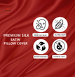 Satin Pillow Cover, luxurious satin silk pillow, smooth sleep, satin pillow case for healthy hair, satin pillow for hair care, Silk pillowcase for hair protection case, silk pillow for frizz-free hair