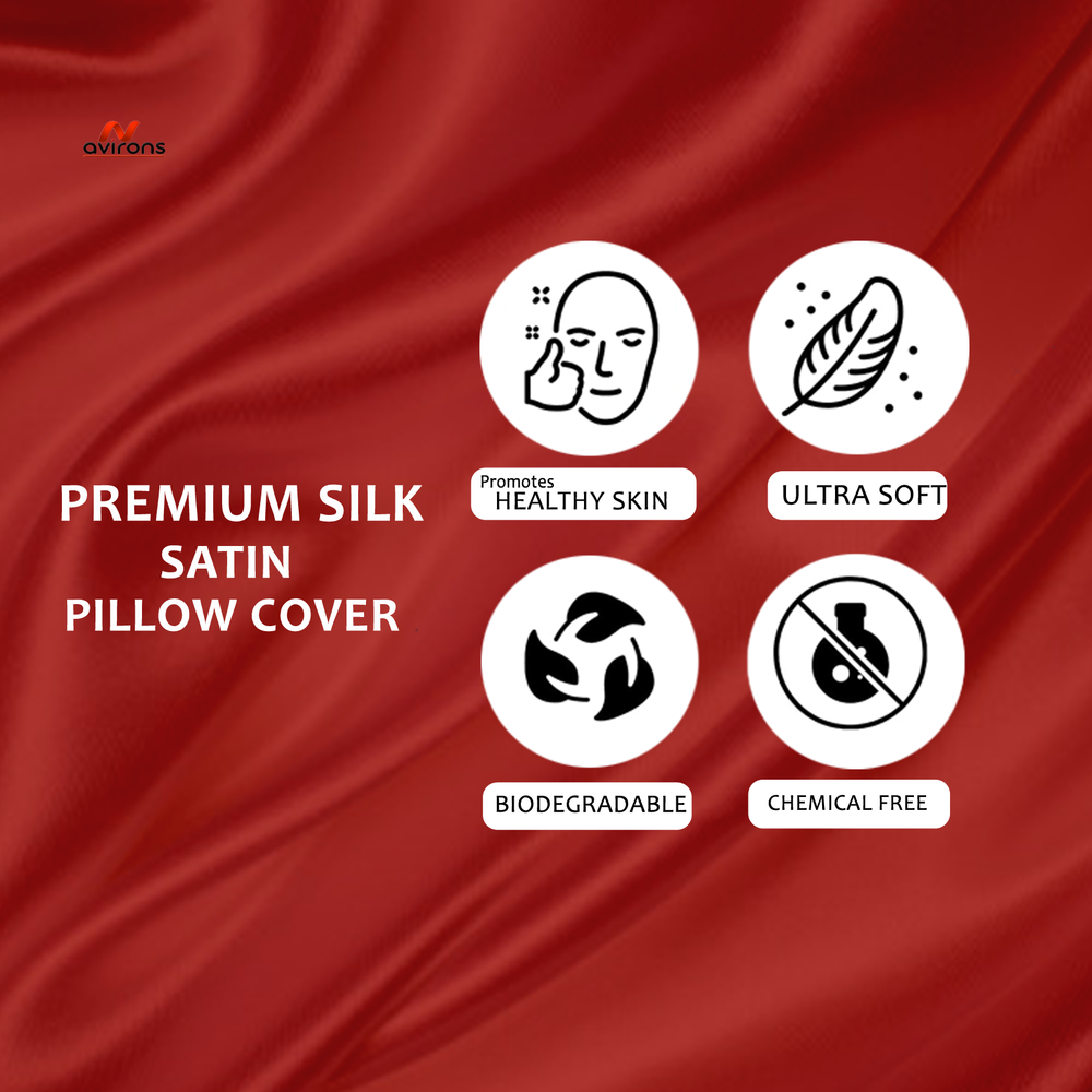 Satin Pillow Cover, luxurious satin silk pillow, smooth sleep, satin pillow case for healthy hair, satin pillow for hair care, Silk pillowcase for hair protection case, silk pillow for frizz-free hair