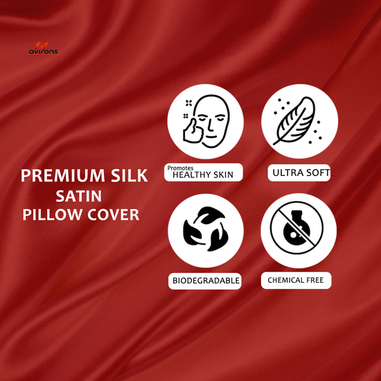 Satin Pillow Cover, luxurious satin silk pillow, smooth sleep, satin pillow case for healthy hair, satin pillow for hair care, Silk pillowcase for hair protection case, silk pillow for frizz-free hair