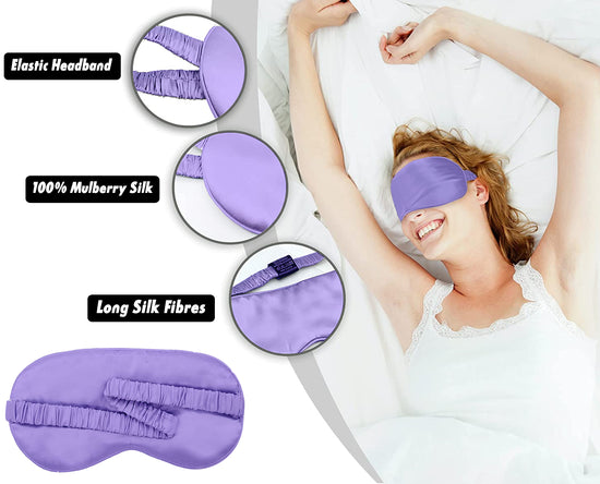 Premium Eye Mask for Relaxation, Soft Satin Travel Eye Mask,Soft Eye Mask for Beauty Sleep, Travel Eye Cover for Sleep, Anti-Aging Eye Mask, Premium Travel Eye Mask, Premium Eye Mask
