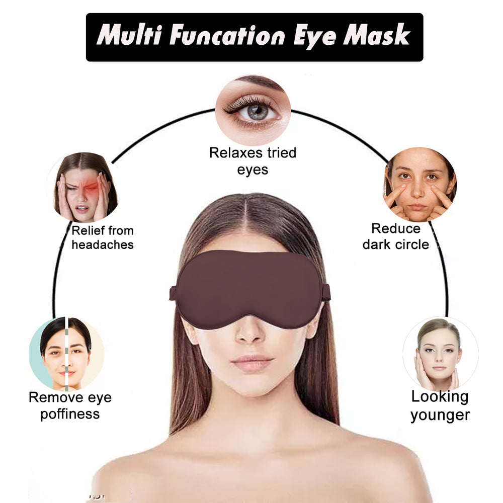 Satin Silk Eye Mask for Sleep, Skin-Friendly eye cover,Travel Eye Mask, Luxury Eye Cover, Soft Sleeping Mask, Soft Sleeping Mask for Travel