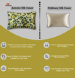 Avirons Silk Satin Pillow Cover, luxury satin pillowcase, hair protection pillow, satin pillow cover with elastic, premium pillowcase