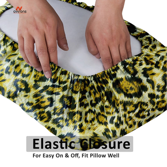 Luxury Satin Silk Pillowcase, satin pillow cover for hair protection, elastic satin pillow, satin pillowcase for frizz-free hair, silky satin pillowcase, anti-frizz silk pillow cover