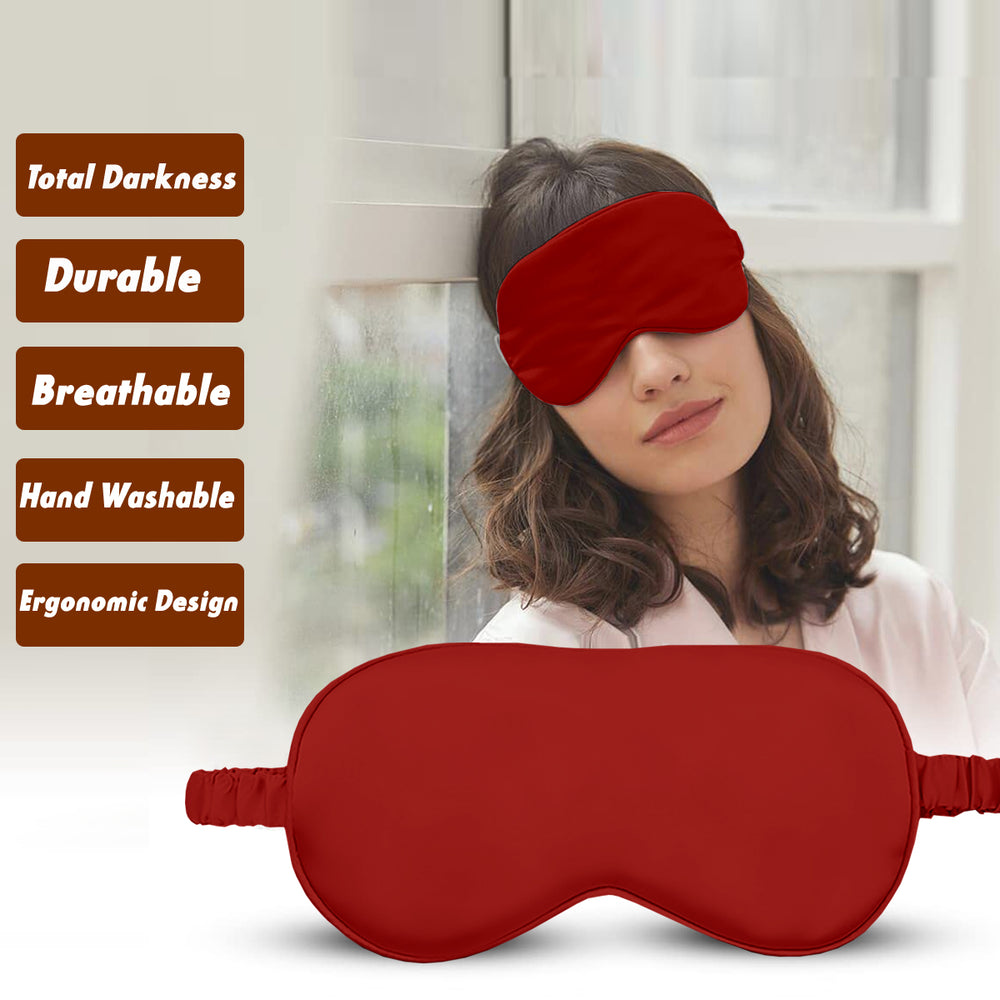Soft Eye Mask for Puffy Eyes, Satin Eye Mask for Comfort, Sleeping Mask for Dark Circles,Premium Silk Eye Mask, Soft Eye Mask for Relaxation, Eye Cover for Travel Comfort