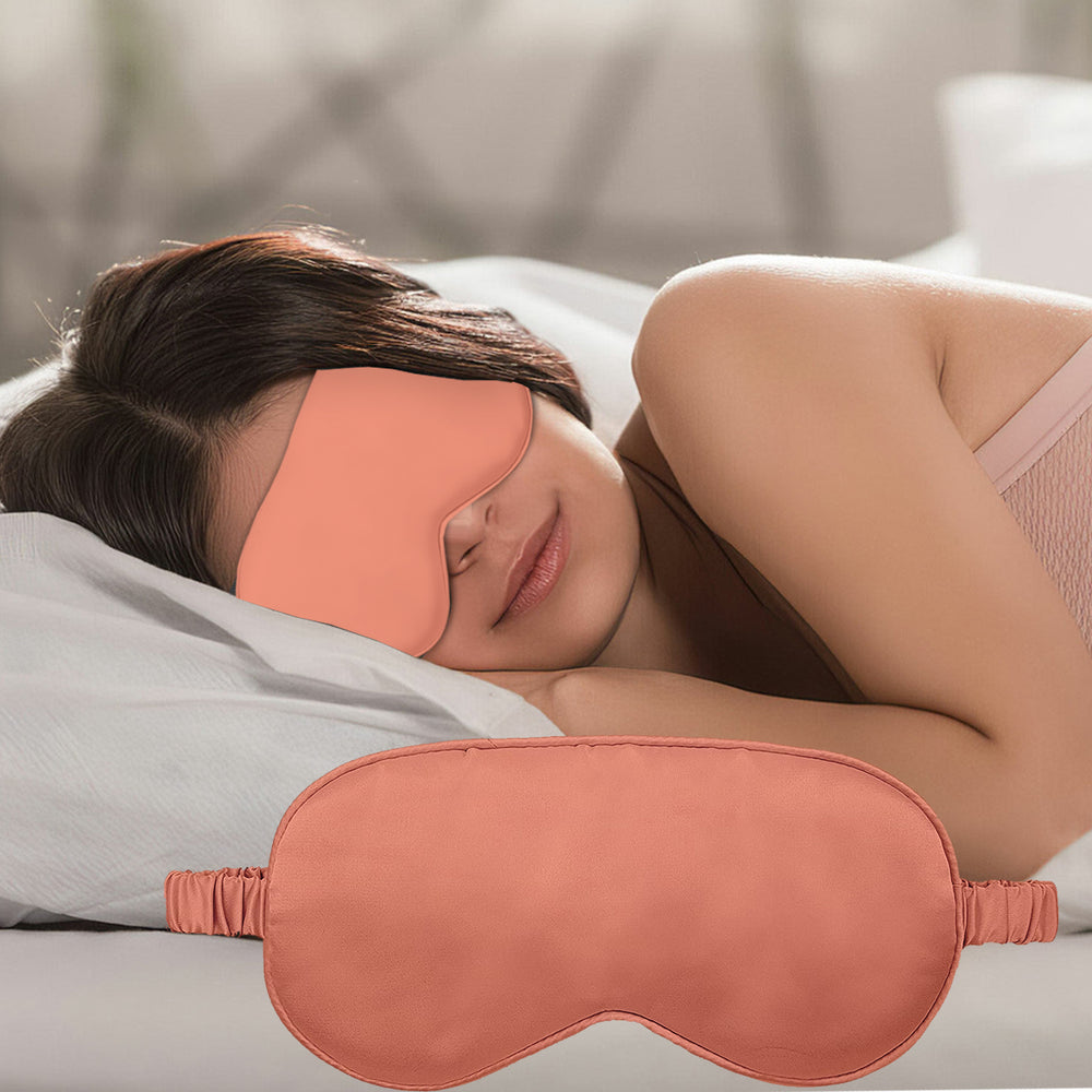 Relaxing Sleeping Mask for Beauty,Soft Eye Mask for Puffy Eyes, Satin Eye Mask for Comfort, Sleeping Mask for Dark Circles,Travel Eye Mask, Soft Satin Eye Mask