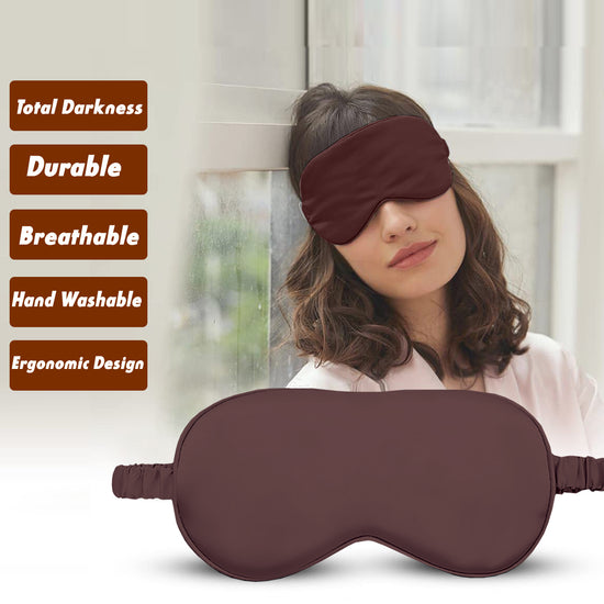 Sleeping Mask for Travel,Sleep Mask for Dark Circles,eye mask for good sleep,Premium Satin Eye Mask,eye mask for tired puffy eyes