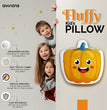 Kids pumpkin cushion, Kids room pumpkin pillow with bright colors, Soft pumpkin pillow for kids,Plush Vegetable Pillow, Decorative Pumpkin Cushion, Soft Pumpkin Pillow, Halloween Decor Pillow, Fall Decor Cushion, Cute Pumpkin Pillow, Pumpkin Plush Cushion