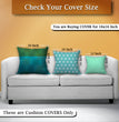 Classic Decorative Cushion Cover in Satin Fabric with Zipper - 16x16inch
