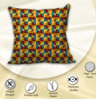 Decorative Cushion Cover in Satin with Zipper - Elegant Touch, 16x16inch