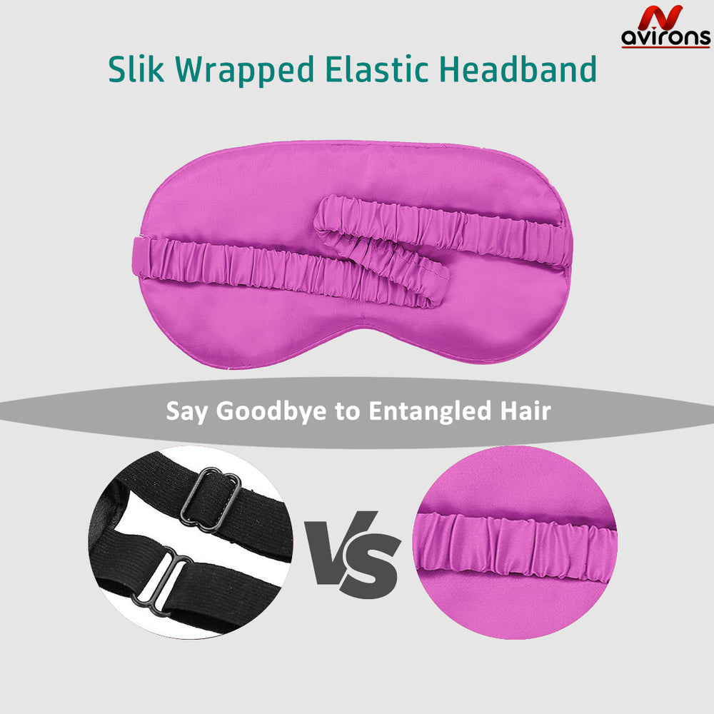 Breathable Satin Silk Eye Mask for Sleep ,  Skin-Friendly eye cover,Travel Eye Mask, Luxury Eye Cover, Soft Sleeping Mask, Soft Sleeping Mask for Travel
