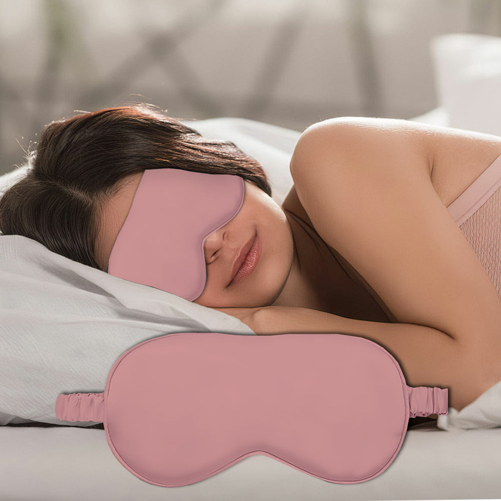 Sleeping Mask for Travel,Sleep Mask for Dark Circles,eye mask for good sleep,Premium Satin Eye Mask,eye mask for tired puffy eyes