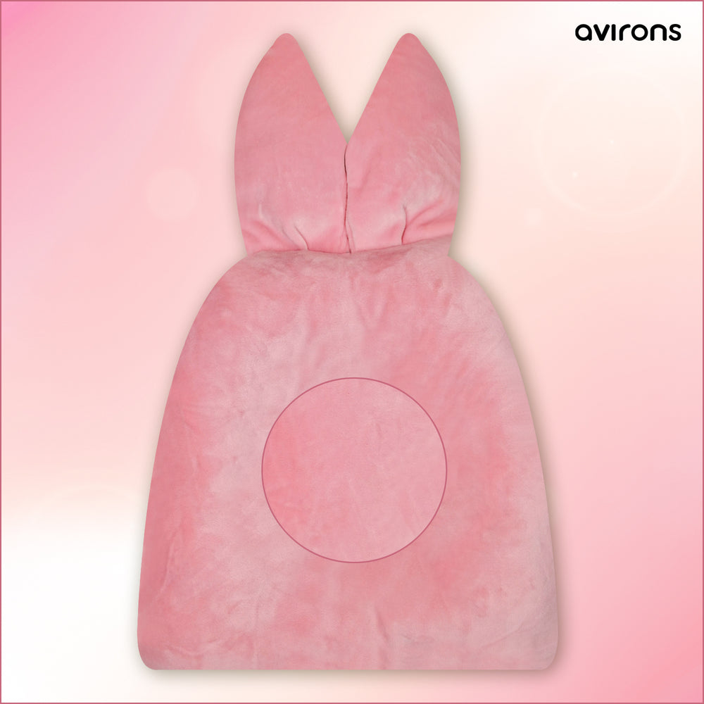 Head Shaping Pillow for Babies - Ultra Soft Microfiber Filling & Velvet Pink Cover | Ideal for 0-12 Months Newborns