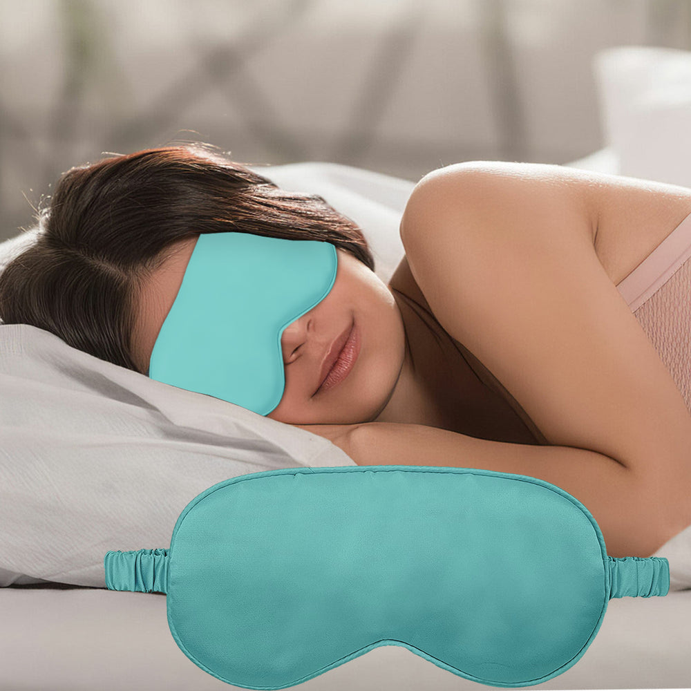 Sleeping Mask for Travel,Sleep Mask for Dark Circles,eye mask for good sleep,Premium Satin Eye Mask,eye mask for tired puffy eyes